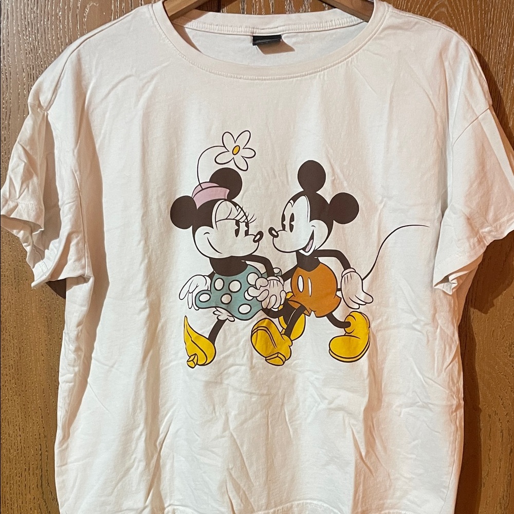 Disney Kids Mickey & Minnie White T-Shirt